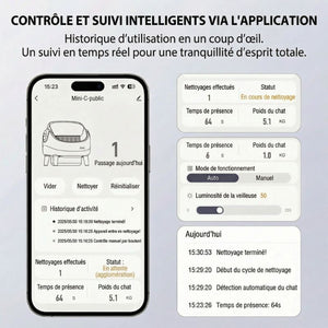 Litière autonettoyante connectée 76L | LUNA
