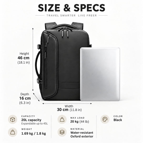 REXTON Vacuum Travel Backpack