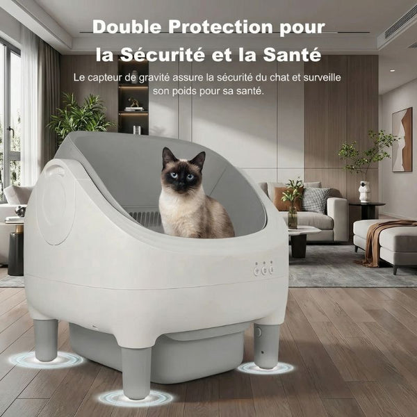 Litière autonettoyante connectée 76L | LUNA