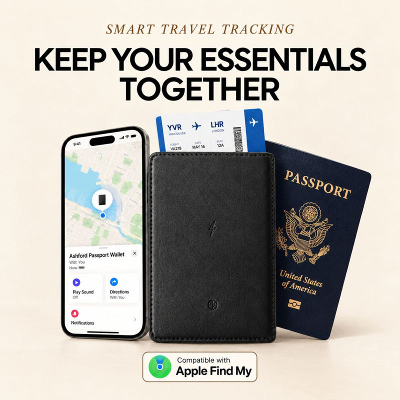 Cartera inteligente para pasaporte ASHFORD